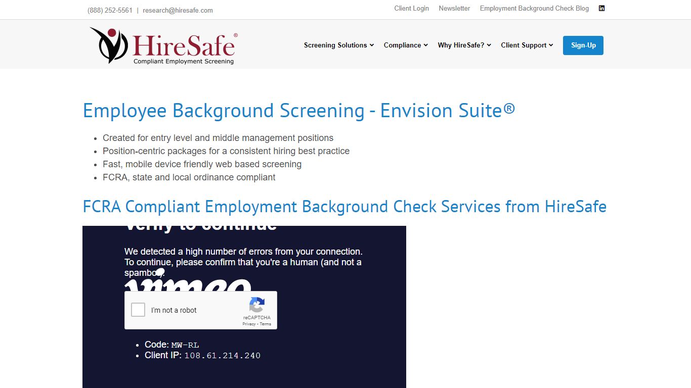 Employment Background Check Services from HireSafe